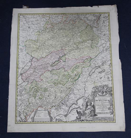 A collection of ten unframed engraved maps:-